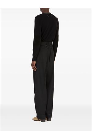 Pantaloni in misto lana nero MAISON MARGIELA | S67KA0074M35661900